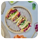 Guabao con Salmone